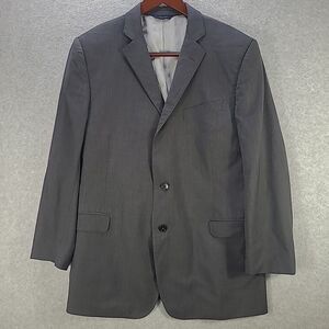 Brooks Brothers Blazer Jacket Men's Grey Explorer Regent Fit Single Breasted 45R
